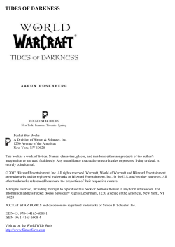 Tides of Darkness (Aaron Rosenberg)