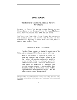 book review - Touro Law Center