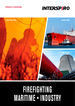 MARITIME FIREFIGHTING INDUSTRY PRODUCT OVERVIEW