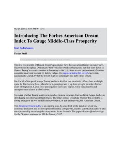 Introducing The Forbes American Dream Index To Gauge Middle