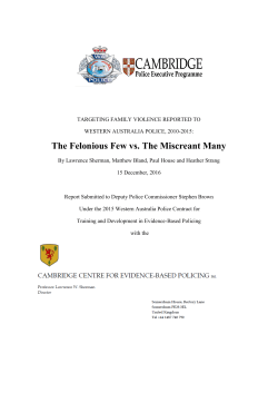 The Felonious Few vs. The Miscreant Many