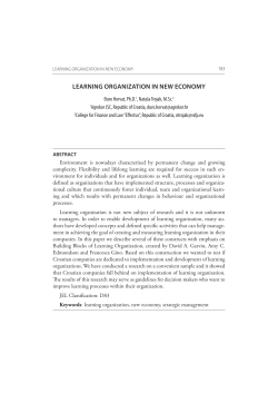 learning organization in new economy