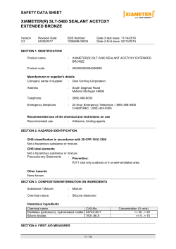 XIAMETER(R) SLT-5400 SEALANT ACETOXY EXTENDED BRONZE