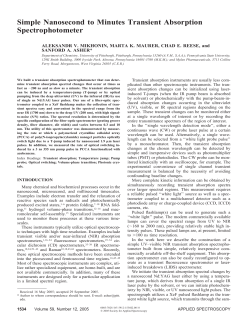 Simple Nanosecond to Minutes Transient Absorption