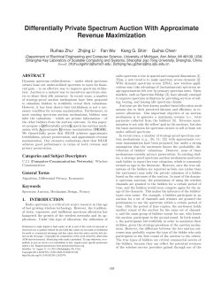 Differentially Private Spectrum Auction With Approximate Revenue