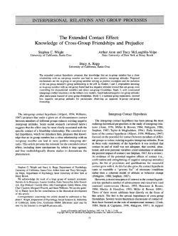 The Extended Contact Effect: Knowledge of Cross-Group