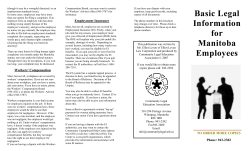 Basic Legal Information for Manitoba Employees