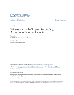 Deforestation in the Tropics: Reconciling Disparities in