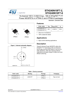 STH240N10F7-2 Datasheet