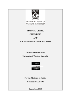 Mapping Crime Offenders and Socio