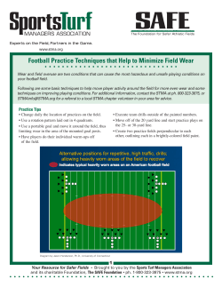 Football Practice Techniques that Help to Minimize Field Wear