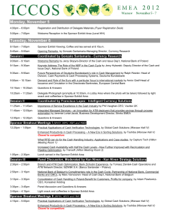 agenda - Currency Research