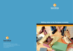 Adding value to the European economy