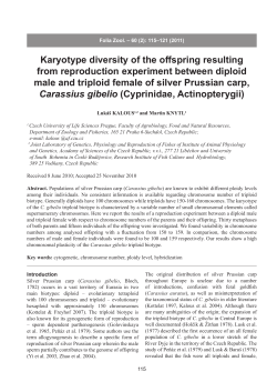 Karyotype diversity of the offspring resulting from reproduction