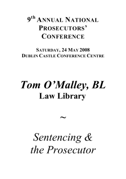 sentencing and the prosecutor