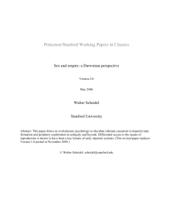 Sex and empire: a Darwinian perspective
