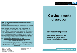 Skin neck dissection - Buckinghamshire Healthcare NHS Trust