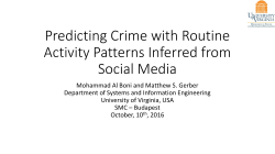 Crime Prediction Model - Predictive Technology Laboratory