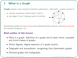 1 What is a Graph