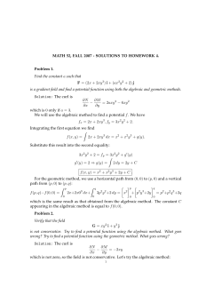 MATH 52, FALL 2007 - SOLUTIONS TO