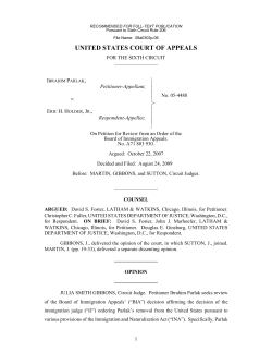 PARLAK v. HOLDER | FindLaw