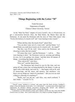 Things Beginning with the Letter &ldquo;M&rdquo;