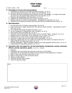 Checklists for N1, N2, N3 Administrative Referee