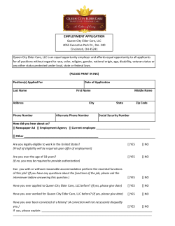 employment application