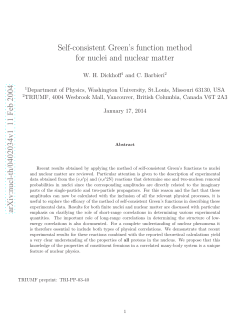 Self-consistent Green`s function method for nuclei and nuclear matter