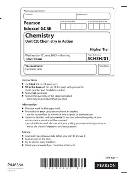 Unit C3 1H - June 2015 (PDF | 350.6 KB) Unit - Edexcel