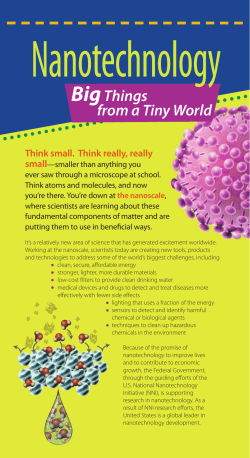 Nanotechnology: Big Things from a Tiny World