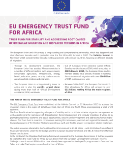 eu emergency trust fund for africa