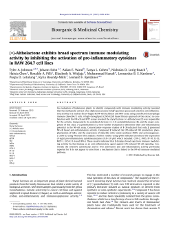 (+)-Altholactone exhibits broad spectrum immune