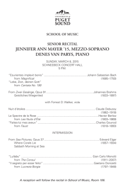 Jennifer Ann Mayer, mezzo-soprano 3.8.15