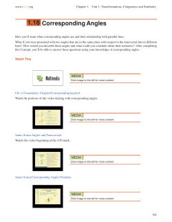 1.18 Corresponding Angles
