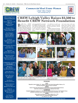 CREW Lehigh Valley Raises $2,500 to Benefit CREW Network
