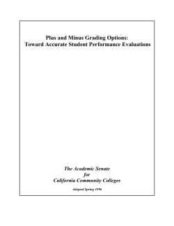 Plus and Minus Grading Options