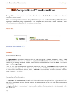 1.9 Composition of Transformations