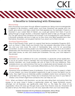 4 Benefits to Interacting with Kiwanians