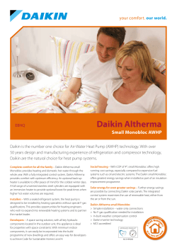 Daikin Altherma small Monobloc