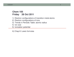 Fri 10-28 Periodic trends