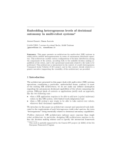Embedding heterogeneous levels of decisional autonomy in