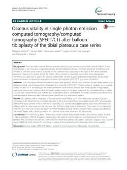 Osseous vitality in single photon emission computed tomography