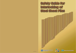 Safety Guide for Interlocking of Steel Sheet Piles