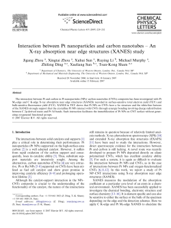 Interaction between Pt nanoparticles and carbon nanotubes&ndash;An X