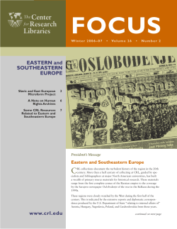 focus - Center for Research Libraries