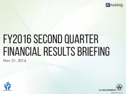 Second Quarter Financial Results