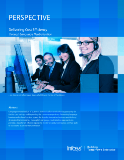 Delivering Cost Efficiency-through Language Neutralization