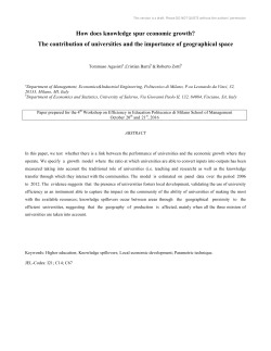 How does knowledge spur economic growth? The contribution of