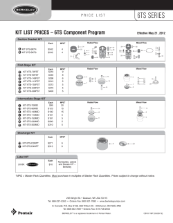 6ts series - Berkeley Pumps